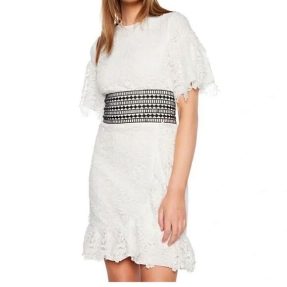 NWT MSRP $149 Bardot Reese Lace A-Line Dress Large - Picture 3 of 11